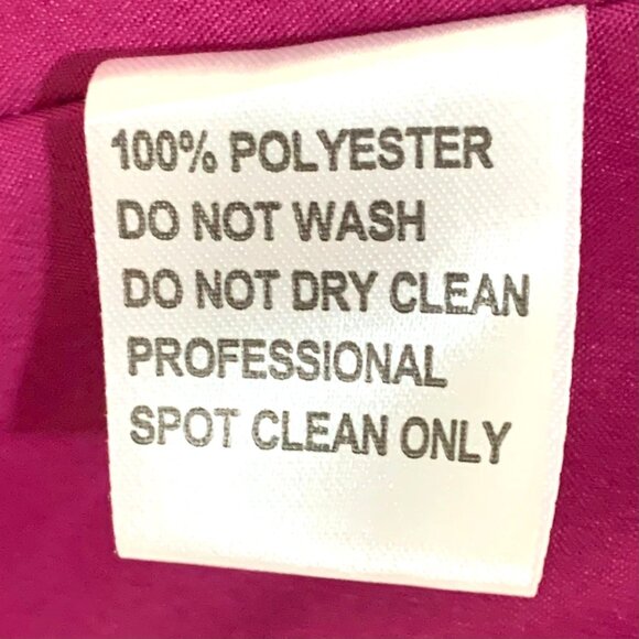 Fuchsia Ruffle-Front Chiffon Bridesmaid Dress V-Neckline Waist Knee-Length New - Picture 12 of 12